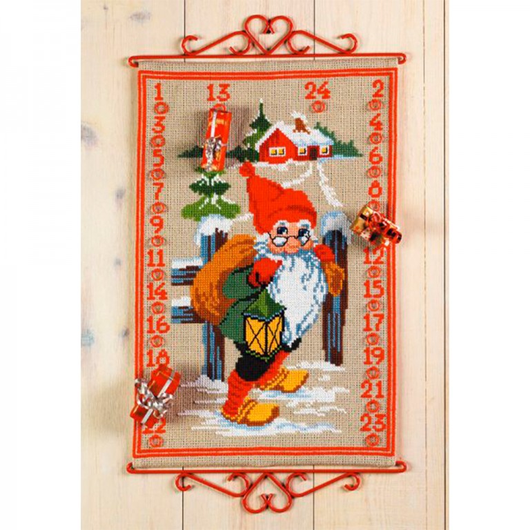 Julebroderi - Julekalender - Ribes Broderi & Garn