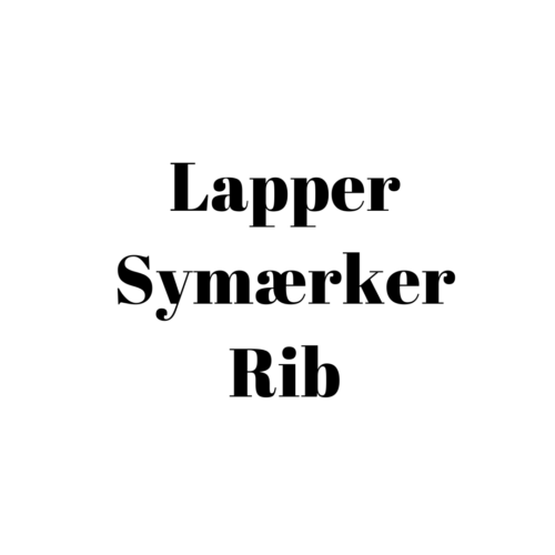 Lapper/Symærker/Rib